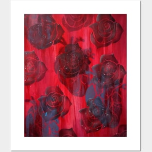 Rose are red hearts are blue Posters and Art